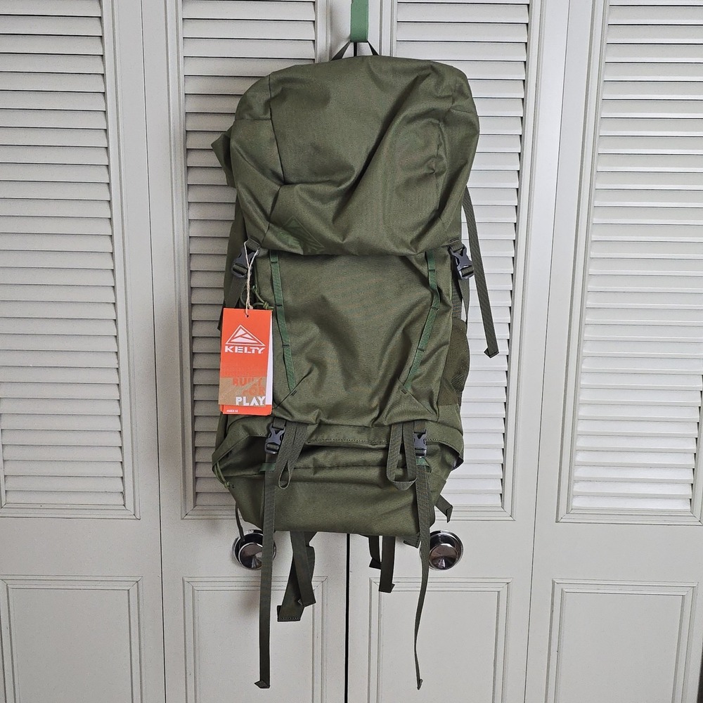 Kelty Asher 55 Backpack 55L Hiking Camping Pack Winter Moss Green NWT Adjustable